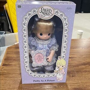 Precious Moments Doll in Lavender and White